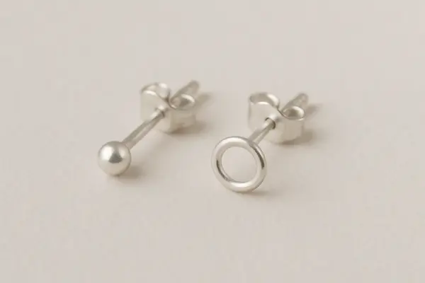 Brincos segundo furo prata 925 ideais para pele sensível