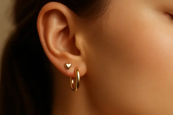 Inspirações de Brincos Segundo furo Hipoalergênicos para Presente