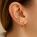Como montar ear styling com brincos segundo furo ouro 18k delicados